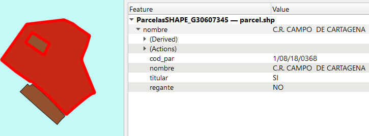 Ejemplo de la nueva funcionalidad de la exportación a SHAPE.